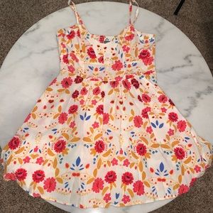 EXPRESS Floral Spaghetti Strap Dress